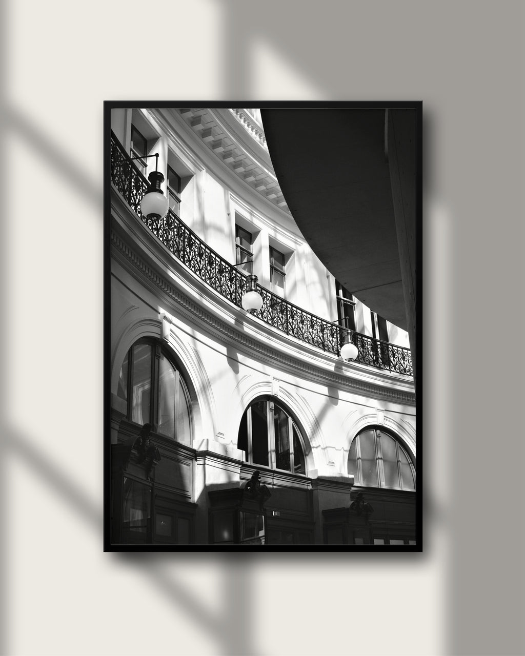 Galerie Noir Paris – Wandbild Schwarzweiß Galerie Paris, puristisch elegant Fine Art Baryta, Salehi Industries Kunstfotografie