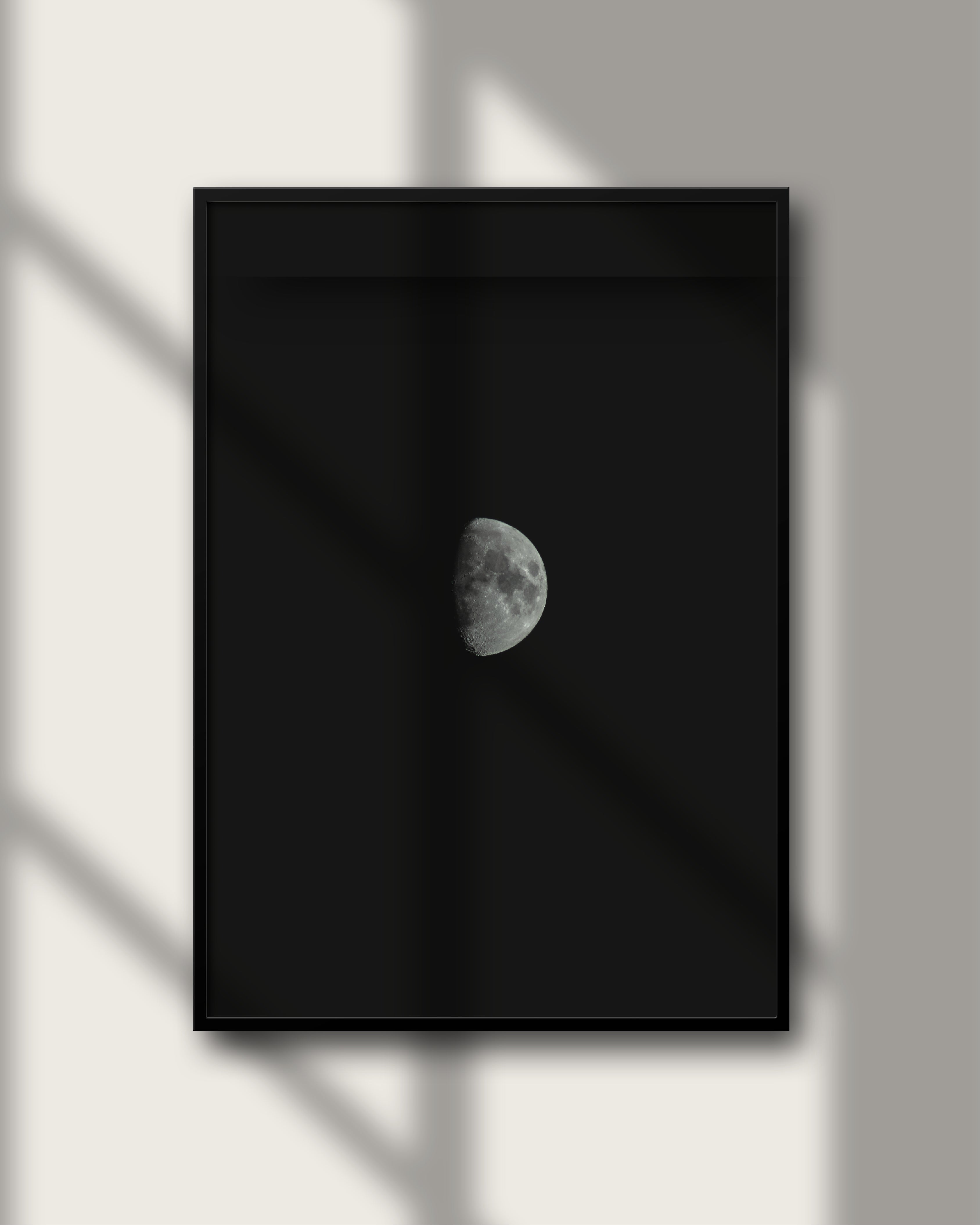 Moon Hamburg – Wandbild Mond Nachtfotografie, majestätischer Vollmond im Nachthimmel, Fine Art Print Salehi Industries