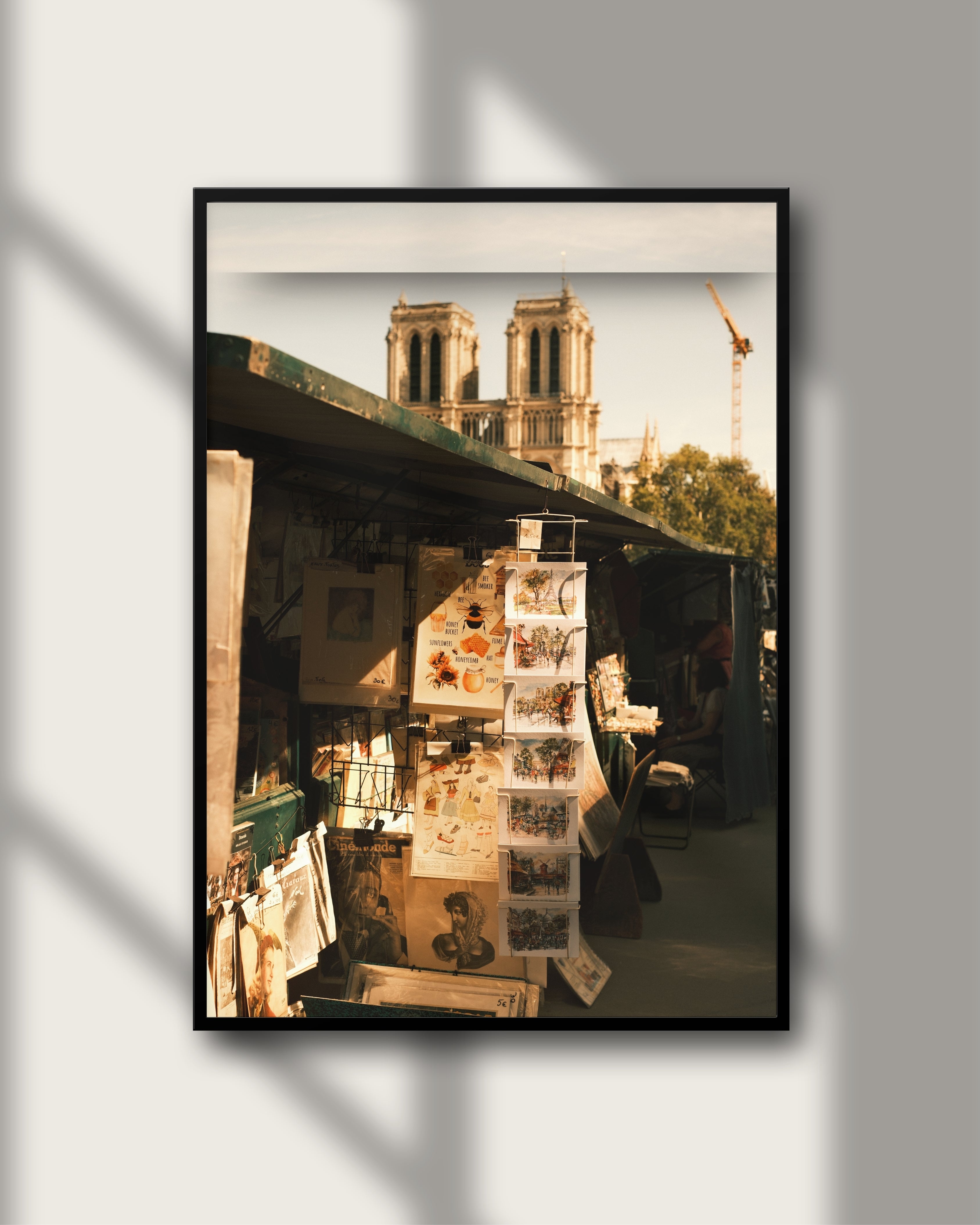 Notre Dame Paris – Wandbild Kathedrale Paris goldenes Licht, emotionale Architektur Reisefotografie, Fine Art Print Salehi Industries