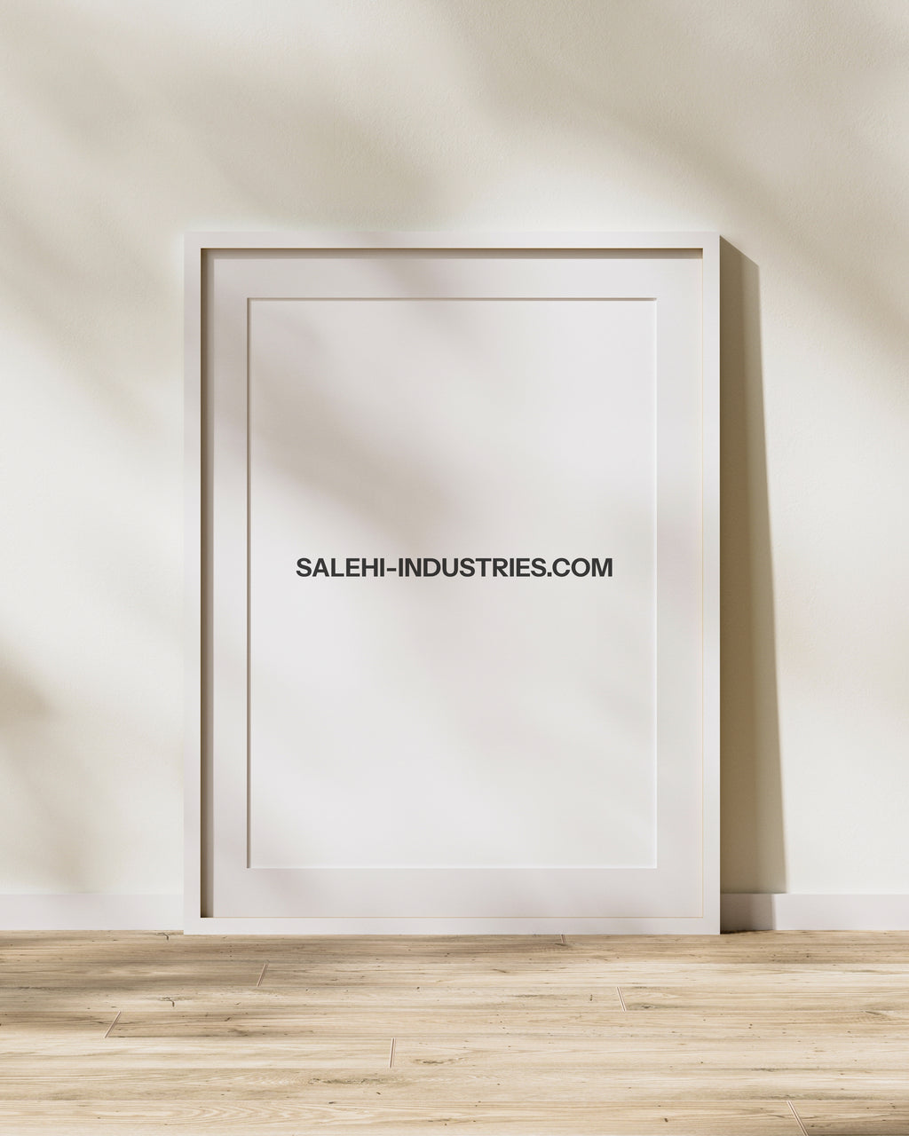 Gallery Frame Salehi Industries – Galerie-Bilderrahmen weiß matt mit Anti-Reflex-Verglasung, minimalistisches Design für Fine Art Prints