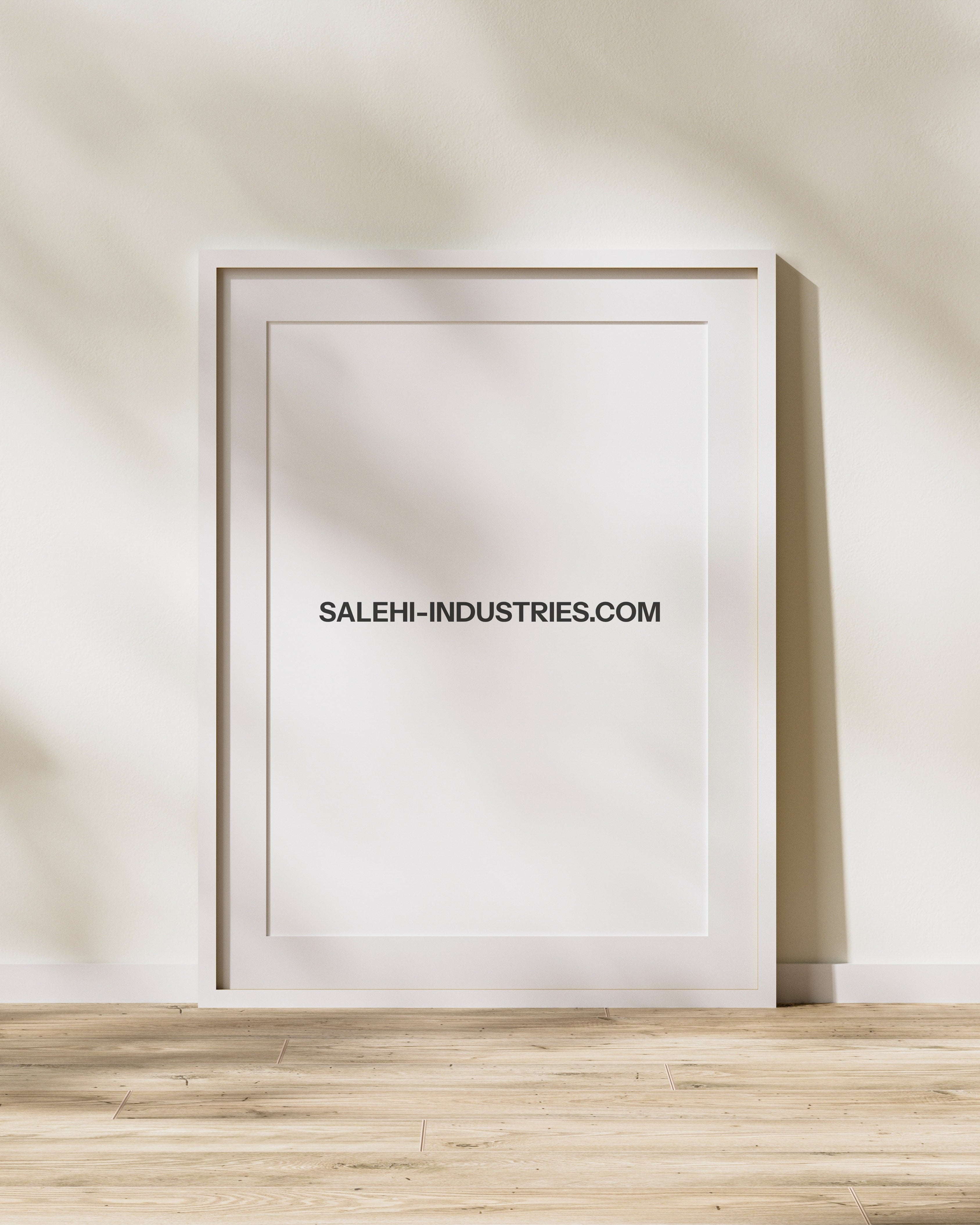 Gallery Frame Salehi Industries – Galerie-Bilderrahmen weiß matt mit Anti-Reflex-Verglasung, minimalistisches Design für Fine Art Prints